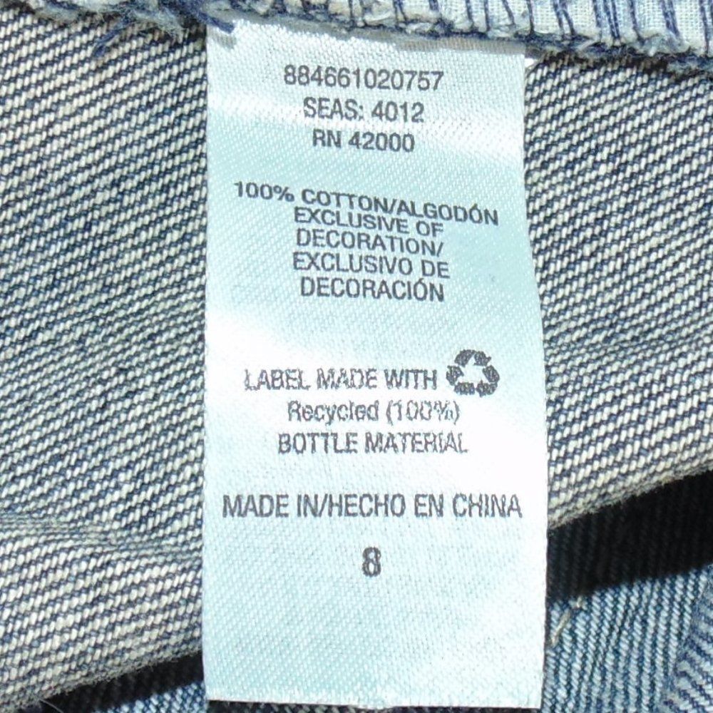 ROUTE 66 Denim Skirt, 32", Mini, Pockets! Zipper fly, Button waist, 100% Cotton - Picture 12 of 13